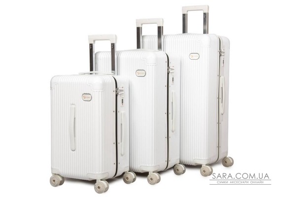 Дорожня Валіза 31 ABS-пластик DTbag 2050 white