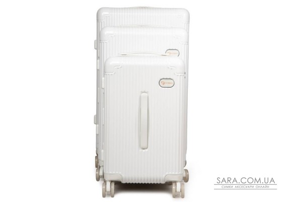 Дорожня Валіза 31 ABS-пластик DTbag 2050 white