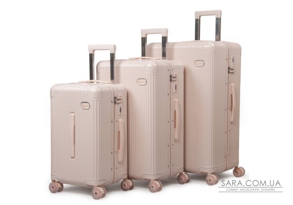 Дорожня Валіза 31 ABS-пластик DTbag 2050 pink