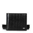Чоловічий гаманець Classic із шкіри Croco DR. BOND MSM-3CR1 black