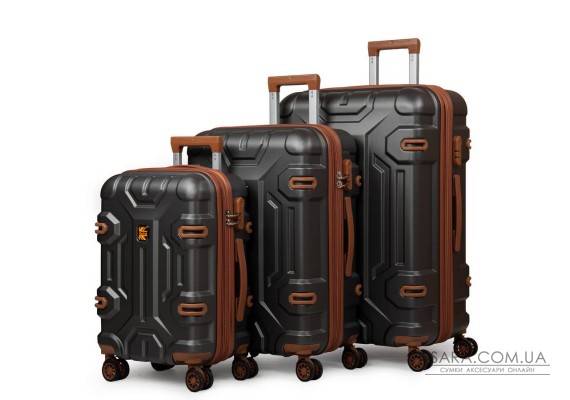 Дорожня Валіза 31 ABS-пластик FASHION A17 dark-grey
