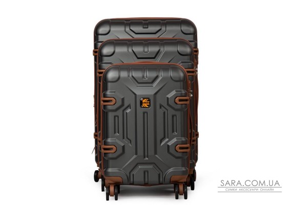 Дорожня Валіза 31 ABS-пластик FASHION A17 dark-grey