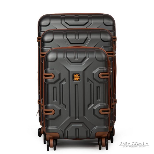Дорожня Валіза 31 ABS-пластик FASHION A17 dark-grey Дорожня Валіза 31 ABS-пластик FASHION A17 dark-grey