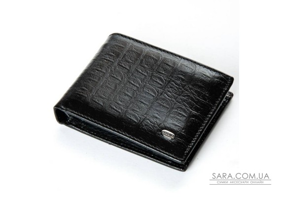 Чоловічий гаманець Classic із шкіри Croco DR. BOND MSM-8CR1 black