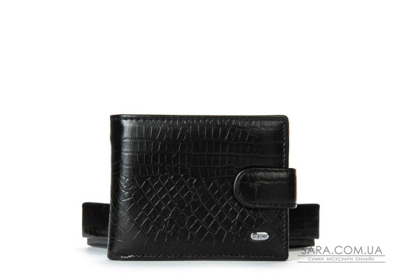 Чоловічий гаманець Classic із шкіри Croco DR. BOND M14CR1 black