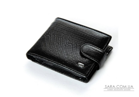 Чоловічий гаманець Classic із шкіри Croco DR. BOND M14CR1 black