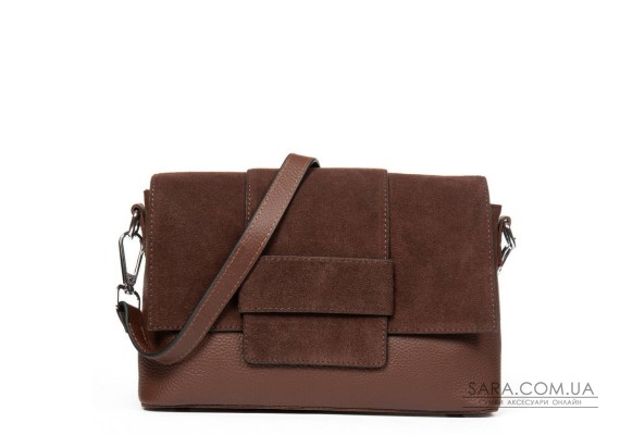 Сумка замшева Жіноча Класична ALEX RAI 1563 brown