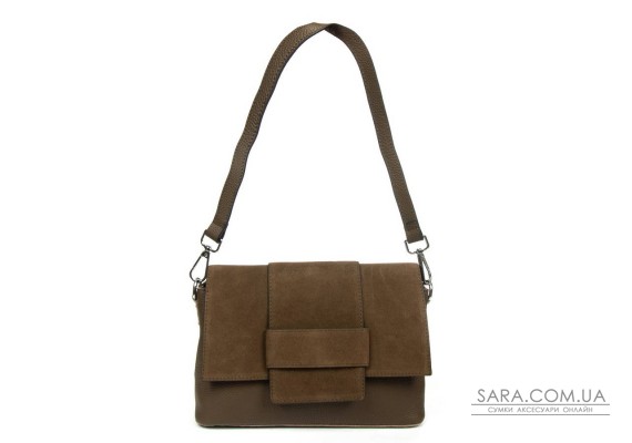 Сумка замшева Жіноча Класична ALEX RAI 1563 khaki