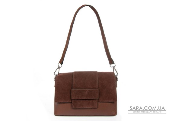 Сумка замшева Жіноча Класична ALEX RAI 1563 brown