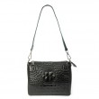 Сумка Шкіряна Жіноча Класична ALEX RAI 9822 black croco