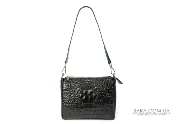Сумка Шкіряна Жіноча Класична ALEX RAI 9822 black croco