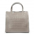 Сумка Шкіряна Жіноча Класична ALEX RAI 1564 grey croco