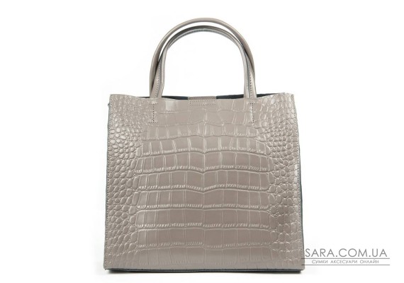Сумка Шкіряна Жіноча Класична ALEX RAI 1564 grey croco