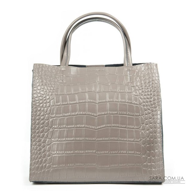 Сумка Шкіряна Жіноча Класична ALEX RAI 1564 grey croco Сумка Шкіряна Жіноча Класична ALEX RAI 1564 grey croco