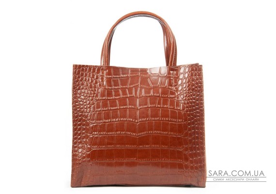 Сумка Шкіряна Жіноча Класична ALEX RAI 1564 soil yellow croco