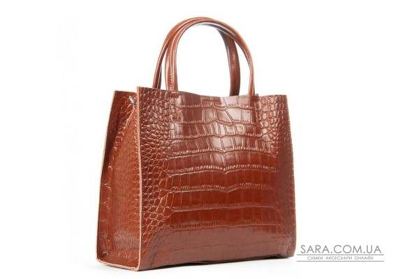 Сумка Шкіряна Жіноча Класична ALEX RAI 1564 soil yellow croco
