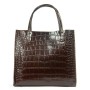Сумка Шкіряна Жіноча Класична ALEX RAI 1564 brown croco