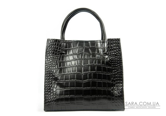 Сумка Шкіряна Жіноча Класична ALEX RAI 1564 black croco
