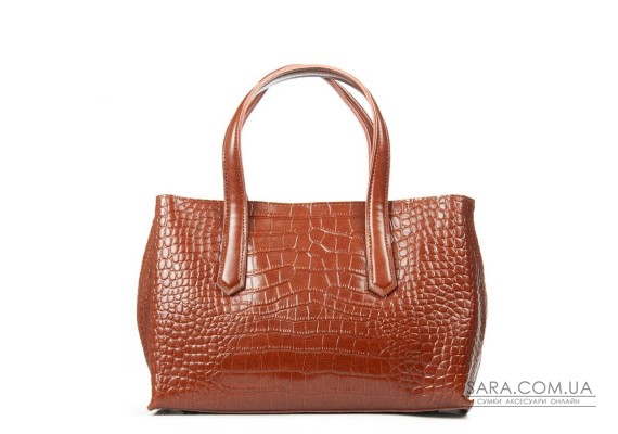 Сумка Шкіряна Жіноча Класична ALEX RAI 8815 coffee croco