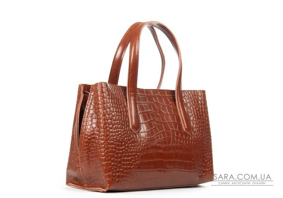 Сумка Шкіряна Жіноча Класична ALEX RAI 8815 coffee croco