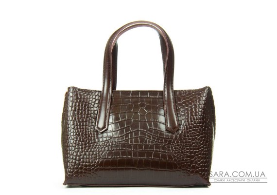 Сумка Шкіряна Жіноча Класична ALEX RAI 8815 brown croco