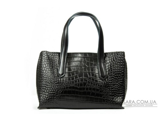 Сумка Шкіряна Жіноча Класична ALEX RAI 8815 black croco