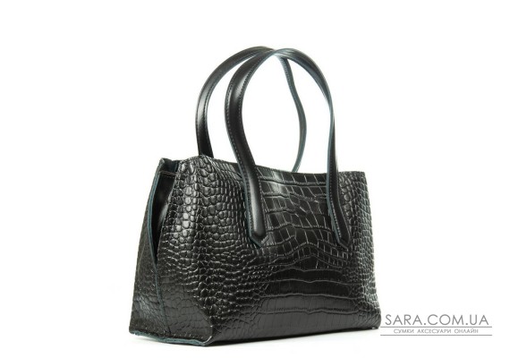 Сумка Шкіряна Жіноча Класична ALEX RAI 8815 black croco