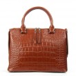Сумка Шкіряна Жіноча Класична ALEX RAI 8542 coffee croco