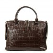 Сумка Шкіряна Жіноча Класична ALEX RAI 8542 brown croco