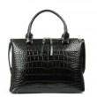Сумка Шкіряна Жіноча Класична ALEX RAI 8542 black croco