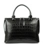 Сумка Шкіряна Жіноча Класична ALEX RAI 8542 black croco
