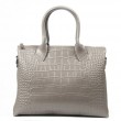 Сумка Шкіряна Жіноча Класична ALEX RAI 1561 grey croco