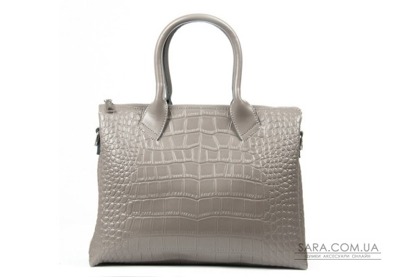 Сумка Шкіряна Жіноча Класична ALEX RAI 1561 grey croco