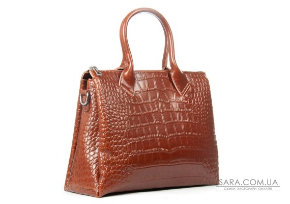Сумка Шкіряна Жіноча Класична ALEX RAI 1561 soil yellow croco