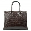 Сумка Шкіряна Жіноча Класична ALEX RAI 1561 brown croco