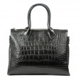 Сумка Шкіряна Жіноча Класична ALEX RAI 1561 black croco