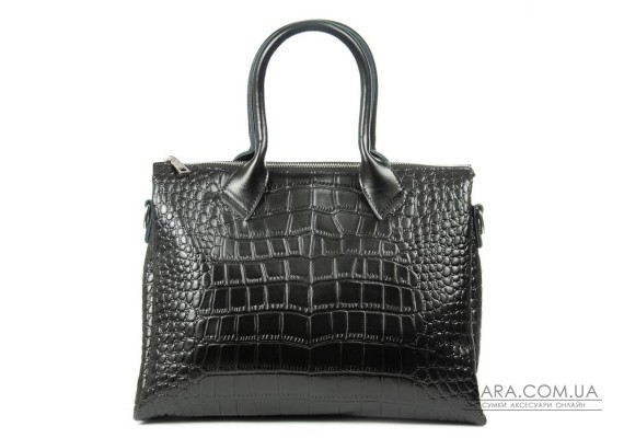 Сумка Шкіряна Жіноча Класична ALEX RAI 1561 black croco