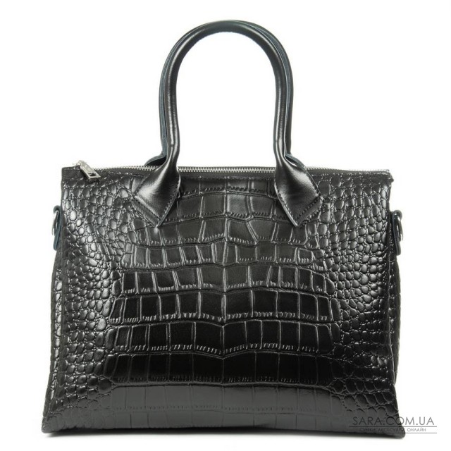 Сумка Шкіряна Жіноча Класична ALEX RAI 1561 black croco Сумка Шкіряна Жіноча Класична ALEX RAI 1561 black croco