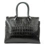 Сумка Шкіряна Жіноча Класична ALEX RAI 1561 black croco