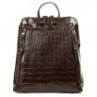Сумка Шкіряна Жіноча Рюкзак ALEX RAI 8629 brown croco
