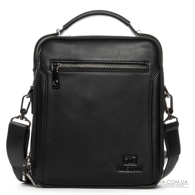 Сумка Шкіряна Чоловіча Планшет BRETTON 3890-4 black Сумка Шкіряна Чоловіча Планшет BRETTON 3890-4 black
