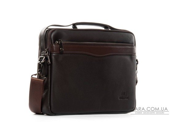 Сумка Чоловіча Портфель шкіра BRETTON 3707-8 brown