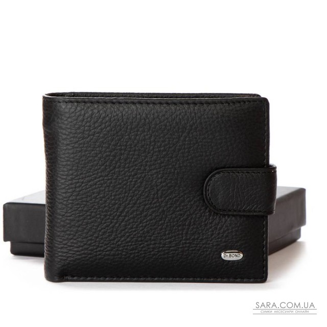Гаманець шкіряний Чоловічий Classic DR. BOND M13-1 black Гаманець шкіряний Чоловічий Classic DR. BOND M13-1 black