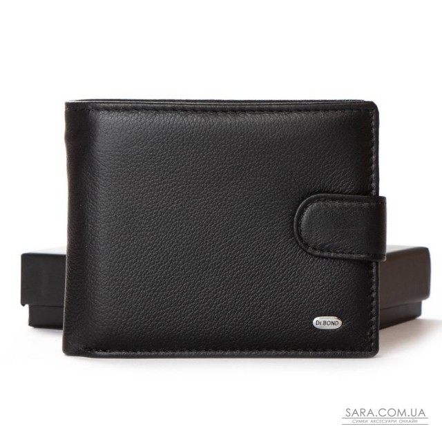 Гаманець шкіряний Чоловічий Classic DR. BOND M18055-1 black Гаманець шкіряний Чоловічий Classic DR. BOND M18055-1 black