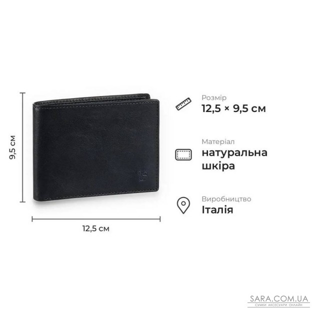 Чоловічий гаманець без монетниці з глянцевої натуральної шкіри Tony Perotti 21062_1 (537 navy) Синій Чоловічий гаманець без монетниці з глянцевої натуральної шкіри Tony Perotti 21062_1 (537 navy) Синій