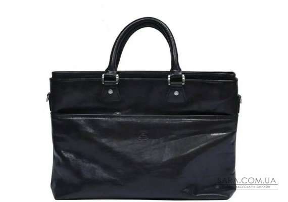 Жіночий діловий портфель Tony Perotti натуральна шкіра Italico 9625 nero (90441) Чорний