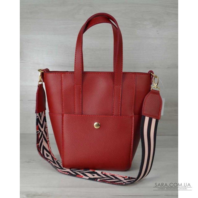 Молодежная женская сумка Милана красного цвета WeLassie дешево Молодежная женская сумка Милана красного цвета WeLassie дешево