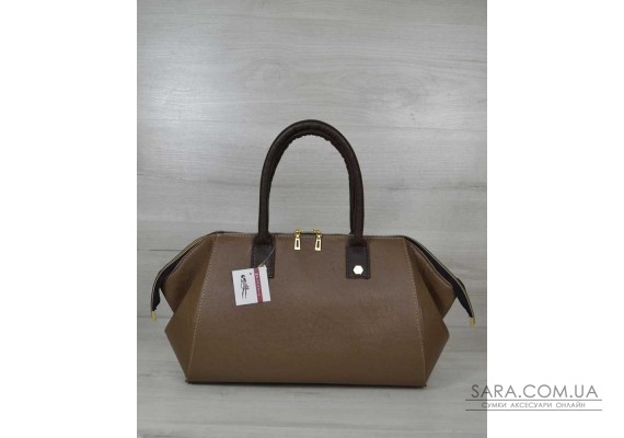 Класична жіноча сумка Олівія кавового кольору WeLassie