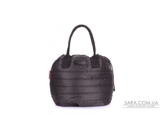 Стьобана сумка на шнурку POOLPARTY Muffin (pool-muffin-black)