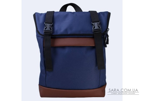 Синий рюкзак Rolltop medium TwinsStore